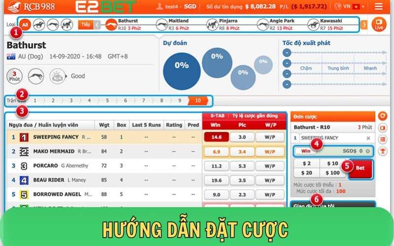 Hướng dẫn cách chơi cá cược đua ngựa tại E2BET Hướng dẫn cách chơi cá cược đua ngựa tại E2BET